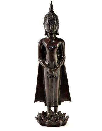 Narozeninový Buddha, neděle, pryskyřice, hnědý,  50cm