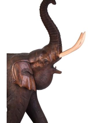 Slon - tropické dřevo suar, 115x55x170cm