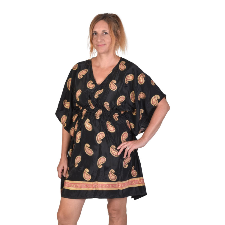 Krátký kaftan s gumou v pase