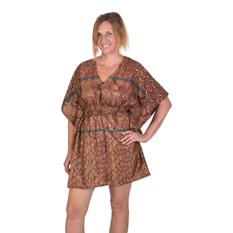 Krátký kaftan s gumou v pase