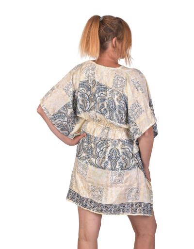 Krátký kaftan s gumou v pase