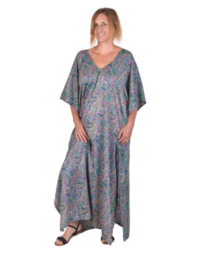 Dlouhý kaftan s krátkým rukávem