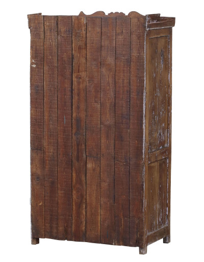 Prosklená skříňka z teakového dřeva, 85x47x155cm