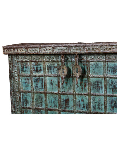 Starožitná truhla z teakového dřeva, 127x47x95cm