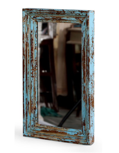 Zrcadlo v rámu z teakového dřeva, 33x5x54cm