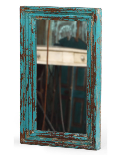 Zrcadlo v rámu z teakového dřeva, 33x5x54cm