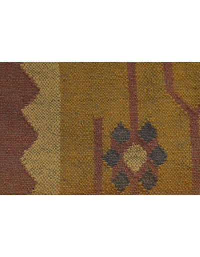 Ručně tkaný koberec z vlny a juty, 154x246cm