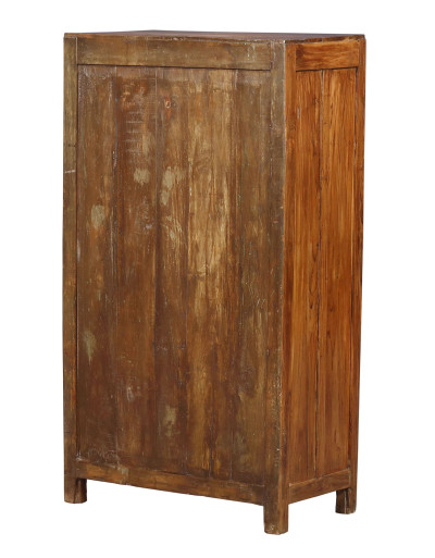 Prosklená skříňka z teakového dřeva, 68x37x123cm