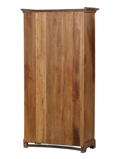 Prosklená skříň z teakového dřeva, 101x48x197cm