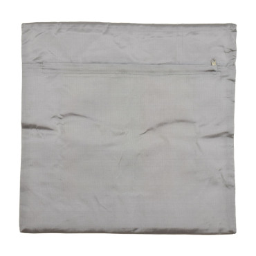 Saténový povlak na polštář se zlatou výšivkou, zip, 40x40cm
