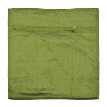 Saténový povlak na polštář se zlatou výšivkou, zip, 40x40cm