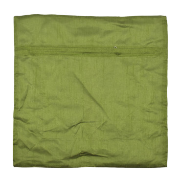Saténový povlak na polštář se zlatou výšivkou, zip, 40x40cm