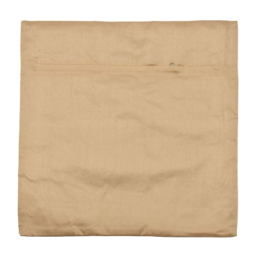 Saténový povlak na polštář se zlatou výšivkou, zip, 40x40cm