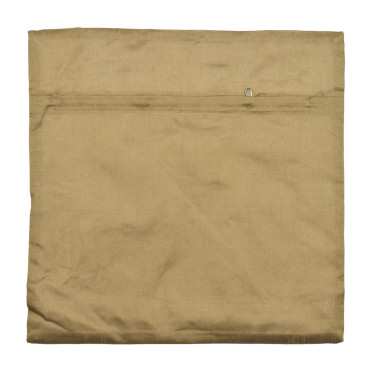 Saténový povlak na polštář se zlatou výšivkou, zip, 40x40cm