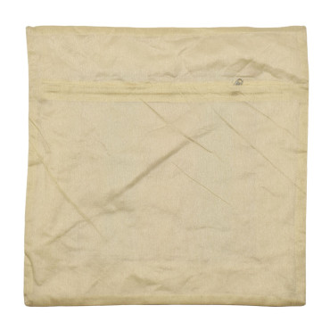 Saténový povlak na polštář se zlatou výšivkou, zip, 40x40cm