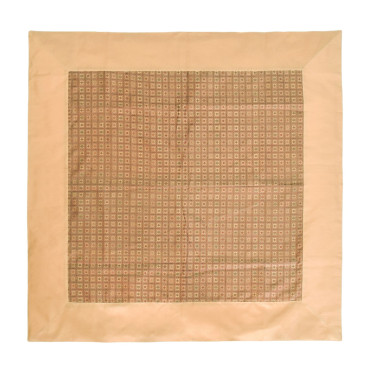 Ubrus na stůl, zelený, béžový, 100x100cm