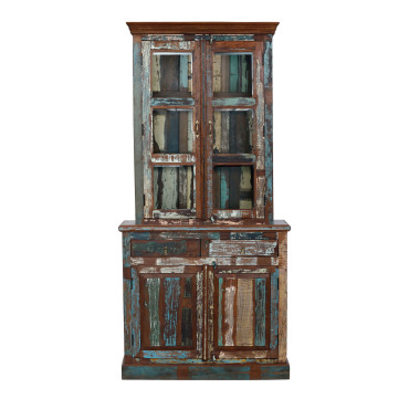 Příborník z recyklovaného dřeva, 100x47x214cm