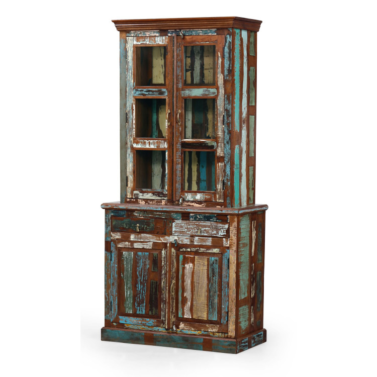 Příborník z recyklovaného dřeva, 100x47x214cm