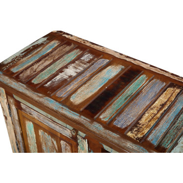 Komoda pod TV z recyklovaného dřeva, 200x42x60cm